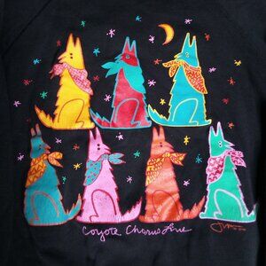 Vintage 80s Coyote Chorus Line Southwest Crewneck Sweatshirt